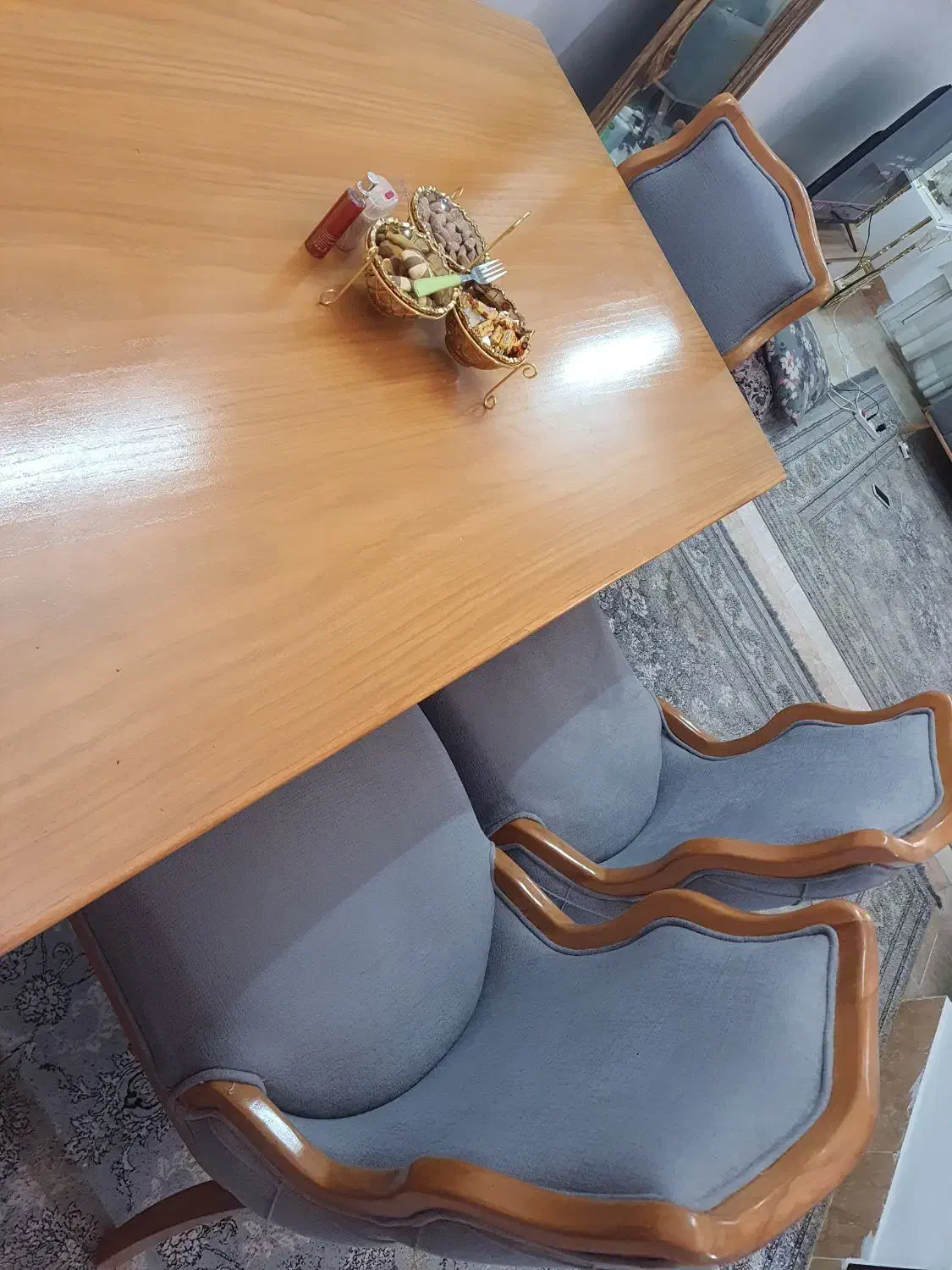 میز ناهار خوری ۶ نفره تمام چوب راش نو نوه|میز و صندلی غذاخوری|سبزوار, امیر کبیر|دیوار