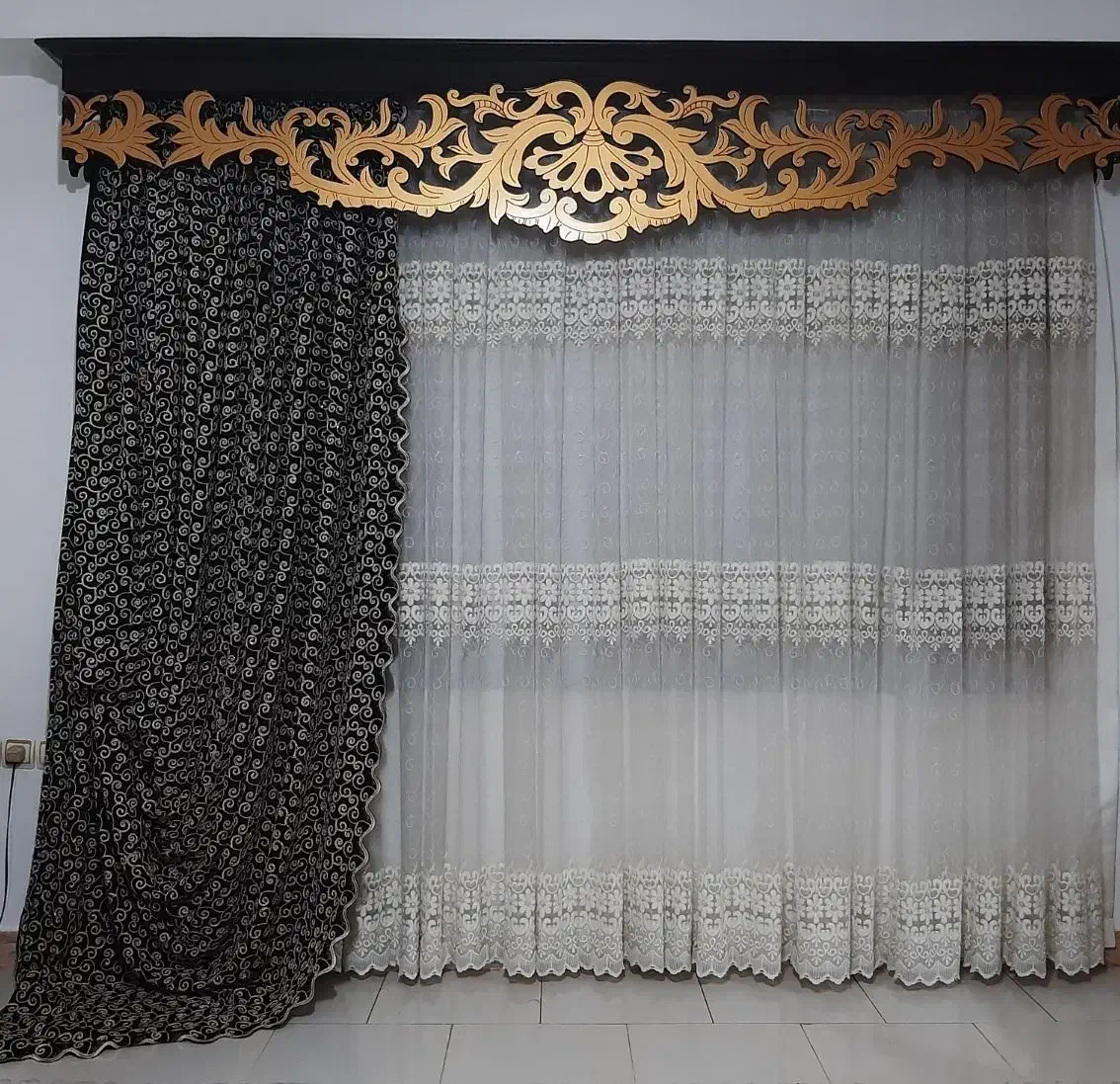 پرده|پرده، رانر، رومیزی|لاهیجان, کوی خزر|دیوار