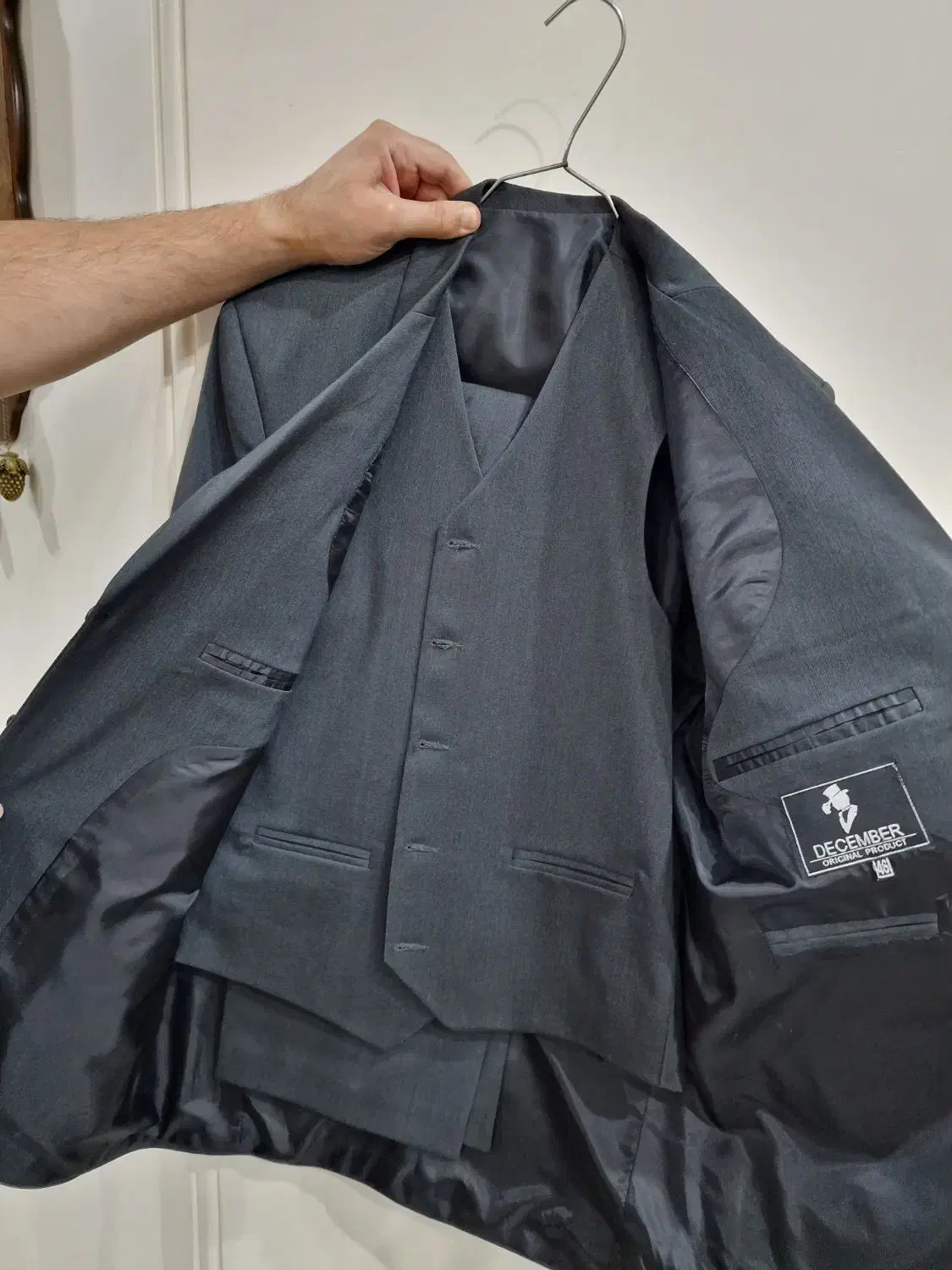 کت شلوار نو رنگ ذغالی سایز ۴۶|لباس|تهران, دانشگاه شریف|دیوار