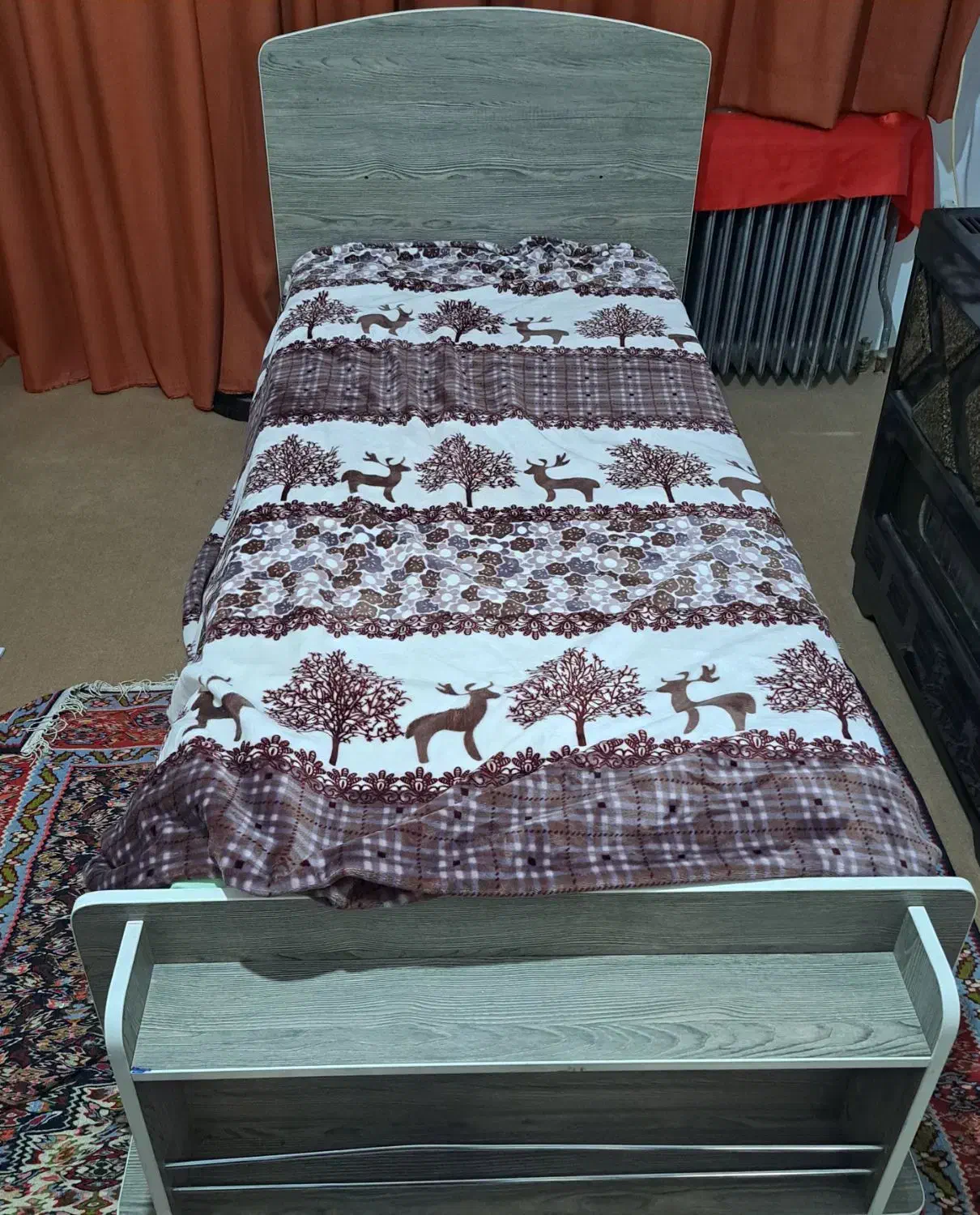 تخت خواب دو منظوره نوزاد و نوجوان آسوریگ|تخت و سرویس خواب|سنندج, |دیوار