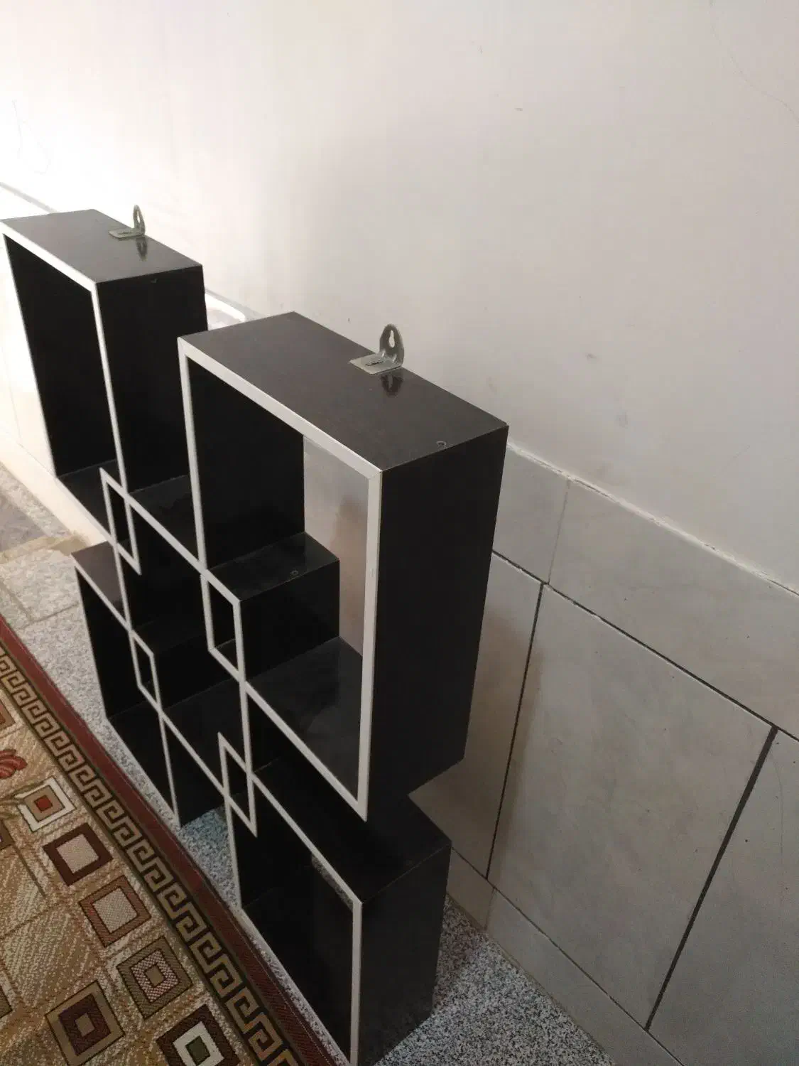 باکس چوبی زیبا در حد نو|کتابخانه، شلف، قفسههای دیواری|جونقان, |دیوار