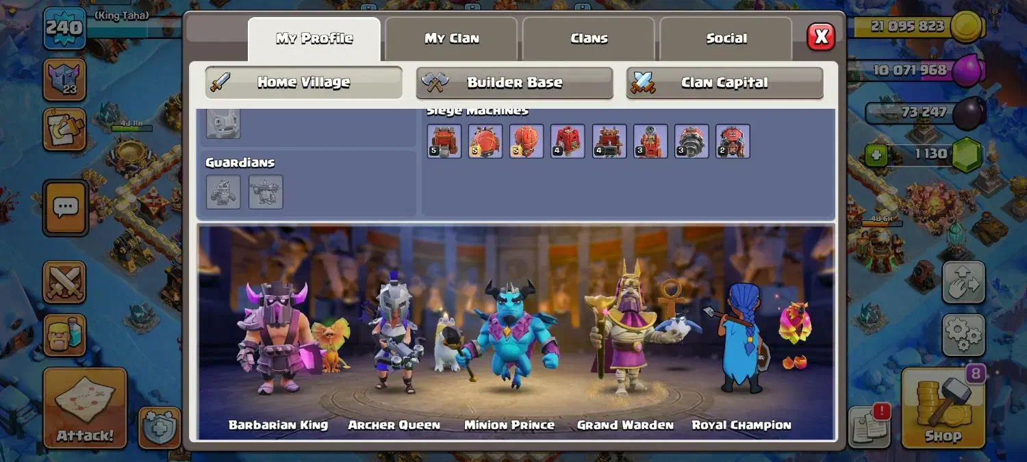 اکانت کلش تان 16 مکس لول 240|کنسول، بازی ویدئویی و آنلاین|علیآباد کتول, |دیوار