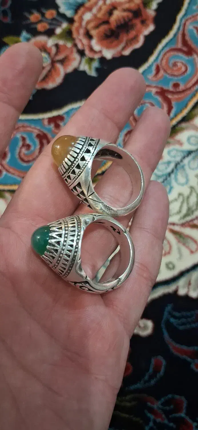 انگشتر نقره|کلکسیون اشیاء عتیقه|اصفهان, زهران|دیوار