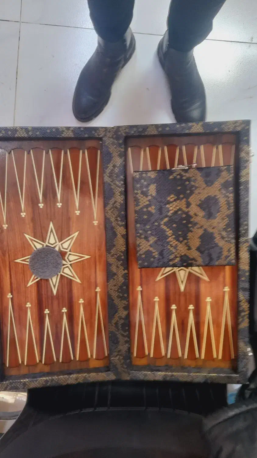 تخته نرد پوست ماری|اسباب‌‌بازی|تبریز, |دیوار