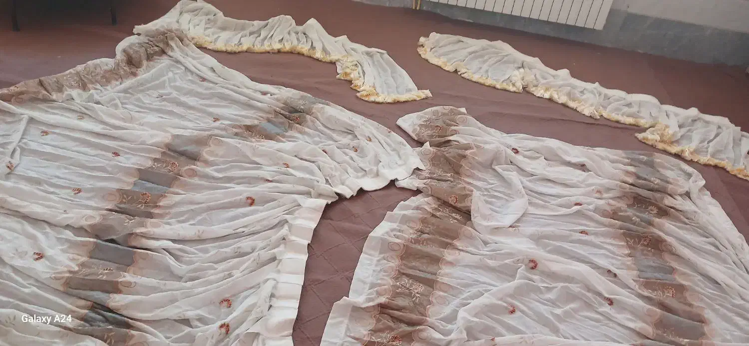 دو عدرر پرده درگاه ۱۶۰ ارتفاع ۱۵۰|پرده، رانر، رومیزی|قم, مسجد امام حسن|دیوار