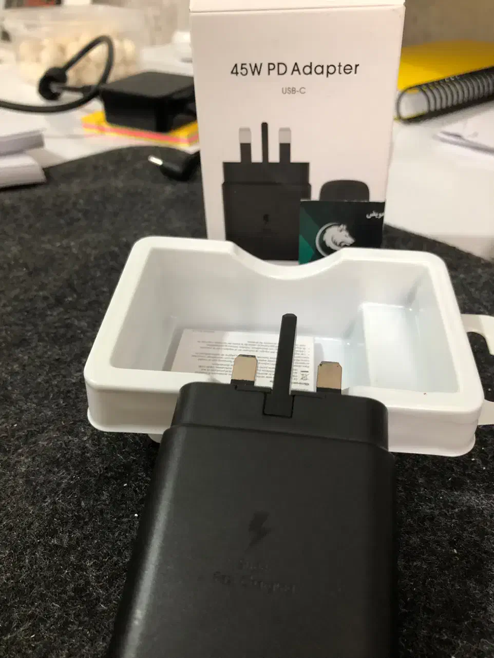 شارژر 45 وات اصلی سامسونگ|لوازم جانبی موبایل و تبلت|شیراز, چنچنه|دیوار