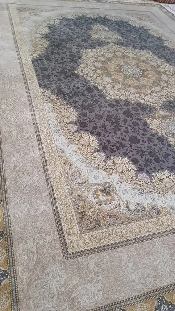 دوعدد فرش ۹متری ۱۲۰۰شانه دودی طلاکوب|فرش|تهران, آرژانتین|دیوار