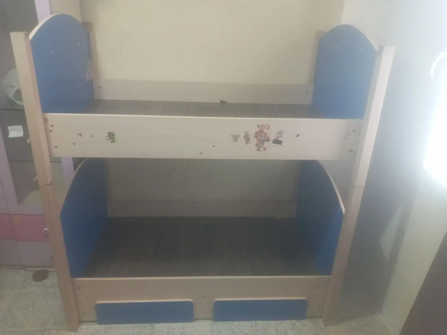 تخت خواب کودک|تخت و سرویس خواب|پرند, فاز ۵|دیوار