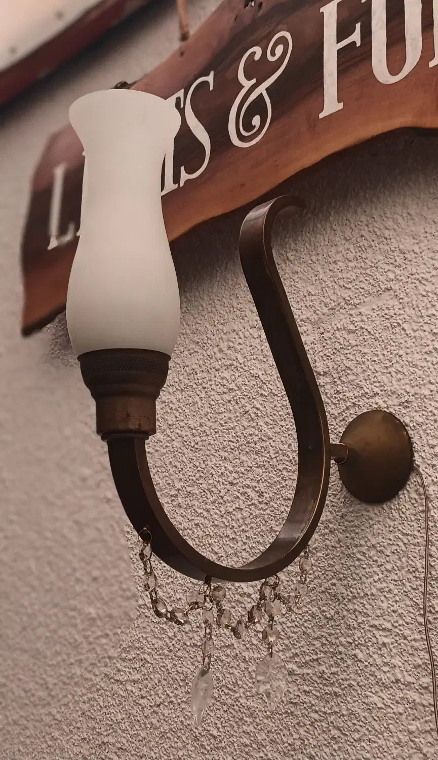 چراغ دیواری برنجی|لوستر و چراغ آویز|پردیس, فاز ۲|دیوار