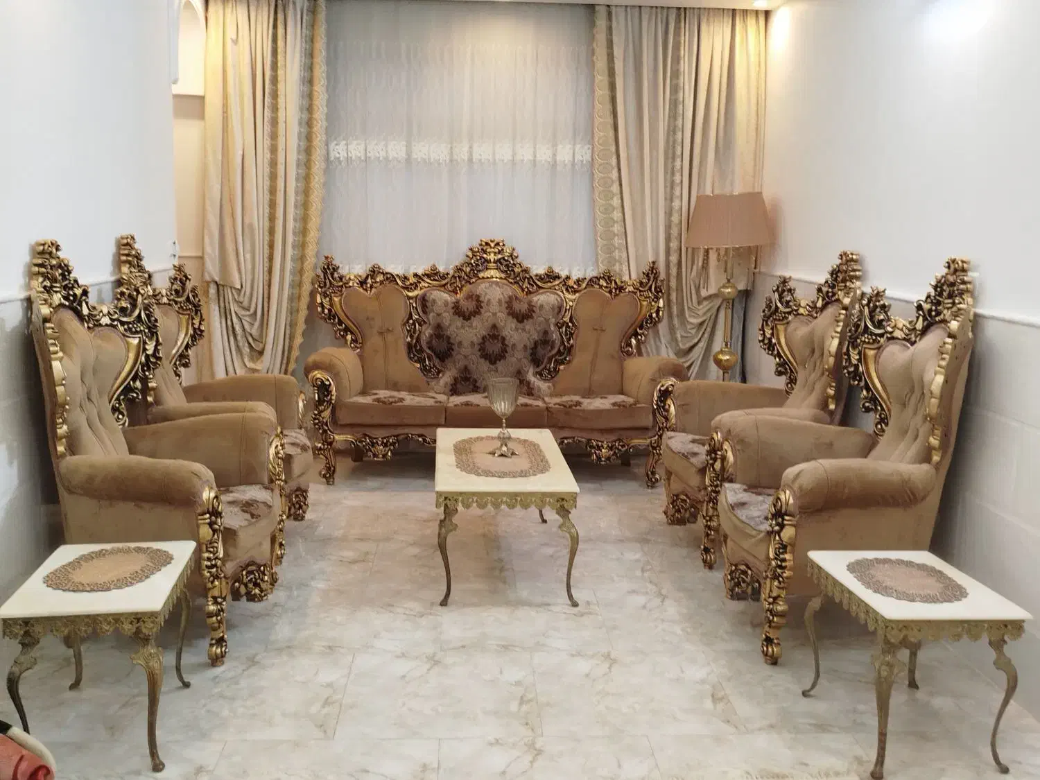 مبل سلطنتی زیبا|مبلمان خانگی و میز عسلی|ساوه, |دیوار