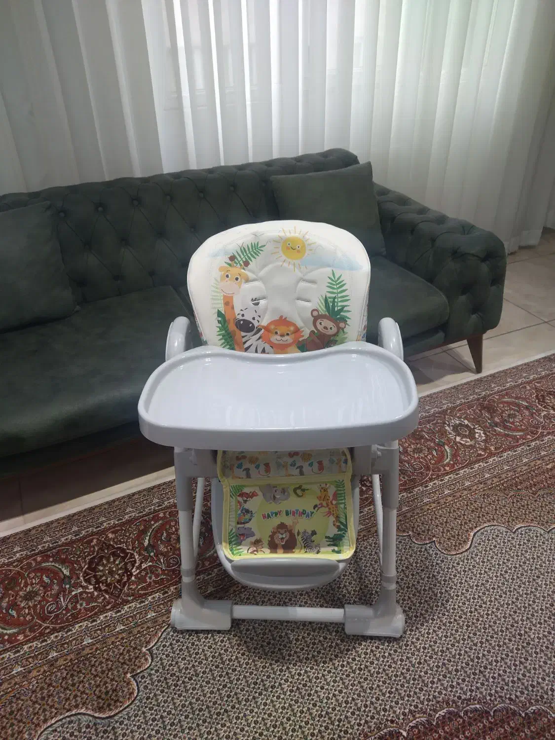 صندلی غذای کودک|تخت و صندلی بچه|کرج, شهرک بیدارچشمه|دیوار