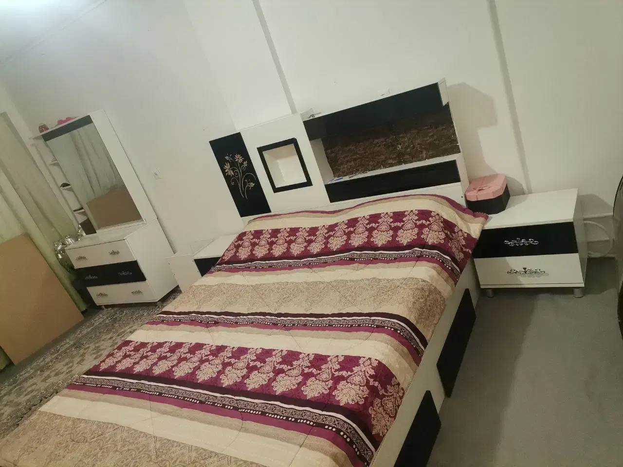 سرویس خواب دونفره و جاکفشی|تخت و سرویس خواب|کبودرآهنگ, |دیوار