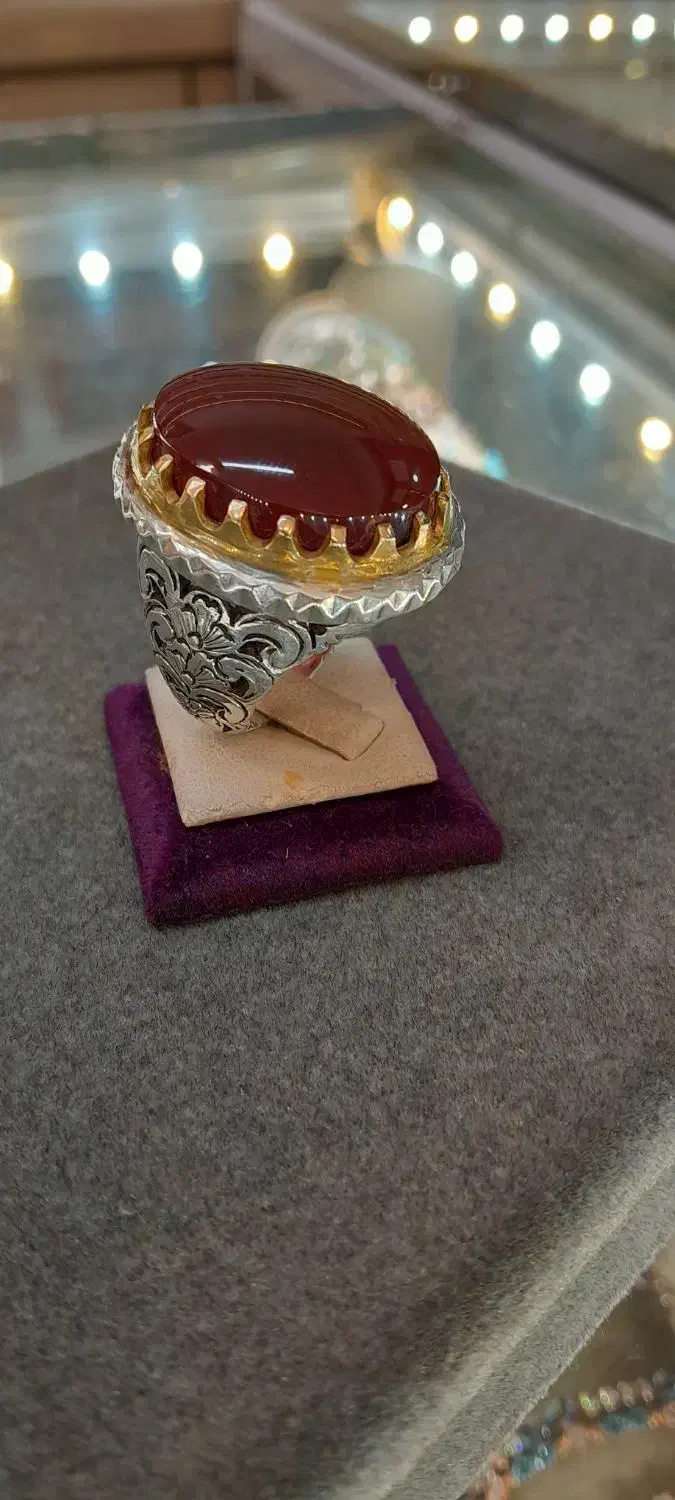 انگشتر یمنی درشت رکاب دستساز و زیبا|جواهرات|مشهد, بالا خیابان|دیوار