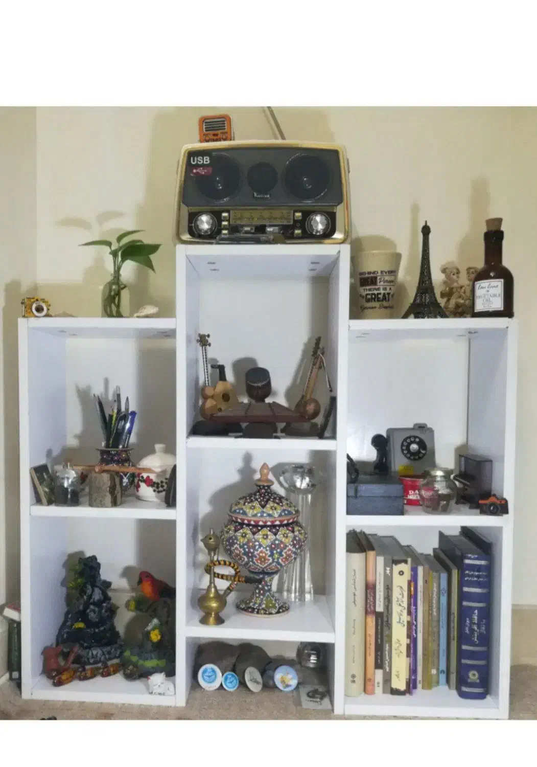 کتابخانه مدل گرند|کتابخانه، شلف، قفسه‌های دیواری|قم, پردیسان|دیوار