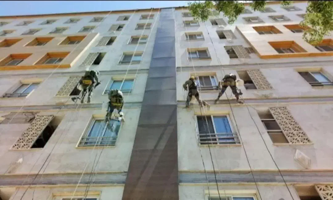 پیچ ورولپلاک نما ساختمان با طناب|خدمات پیشه و مهارت|تهران, فردوس|دیوار