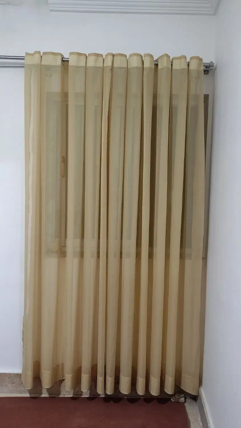 دو عددپرده حریر سالم ونو|پرده، رانر، رومیزی|زرگرشهر, |دیوار