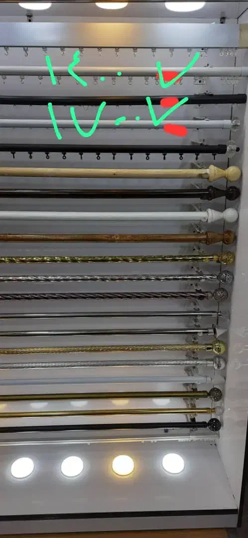 انواع مدل چوب پرده ونصب|پرده، رانر، رومیزی|شیراز, بازار|دیوار