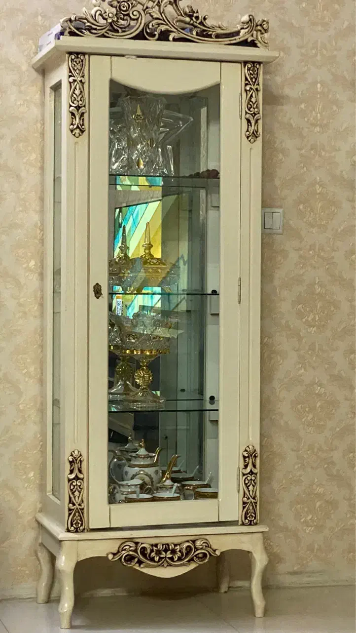 گنجه رنگ کرم استخونی|بوفه، ویترین، کنسول|مشهد, ایثارگران|دیوار