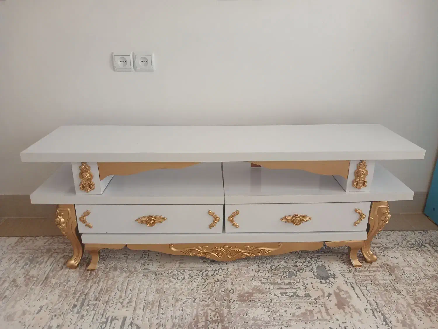 میز تلوزیون چهار تیکه|میز تلویزیون|بافت, |دیوار