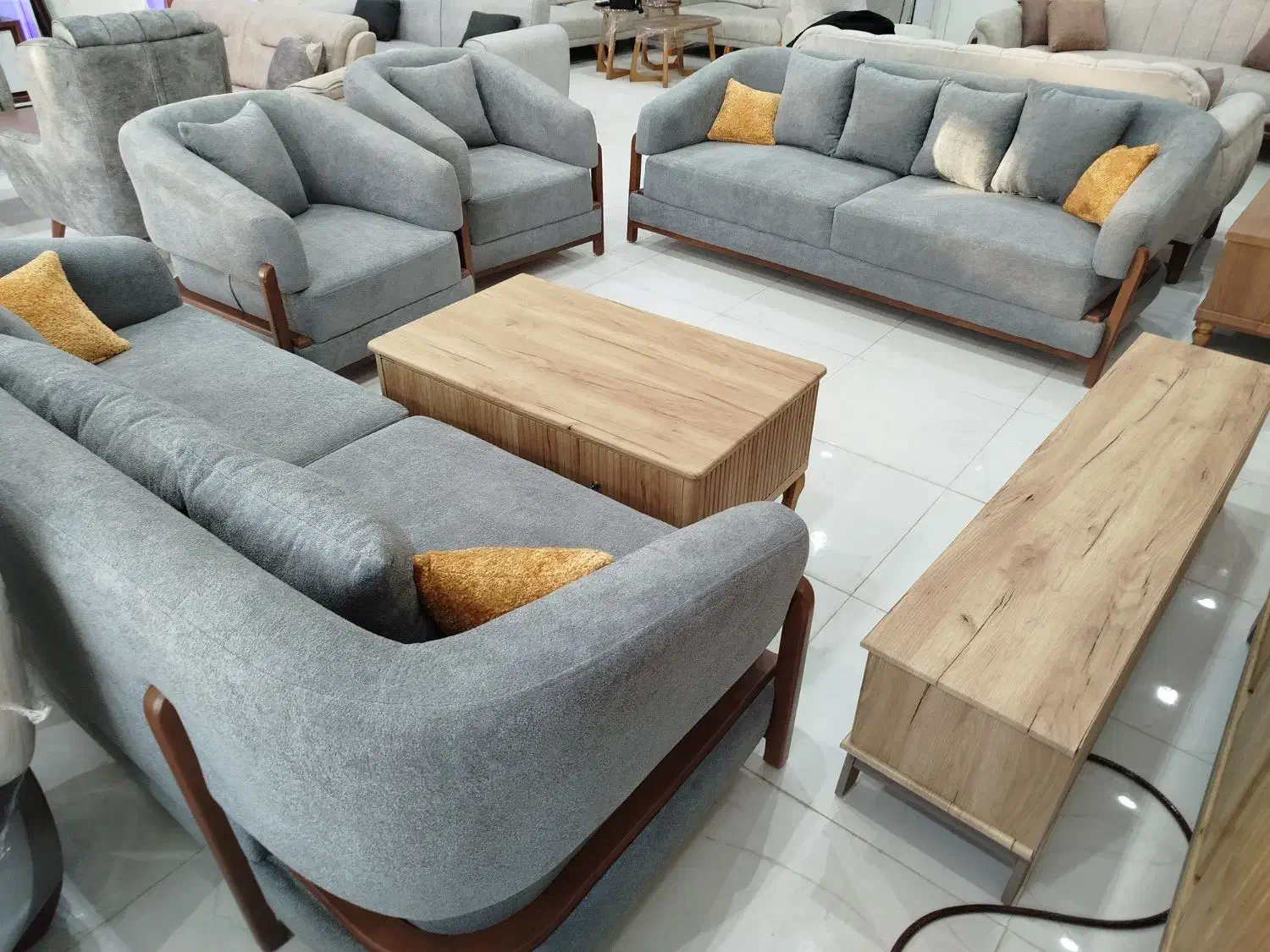 کد۲۱مبلمان دیبا مدل شرکتی مبل تدی ال جلو مبلی ۵۴|مبلمان خانگی و میز عسلی|همدان, |دیوار