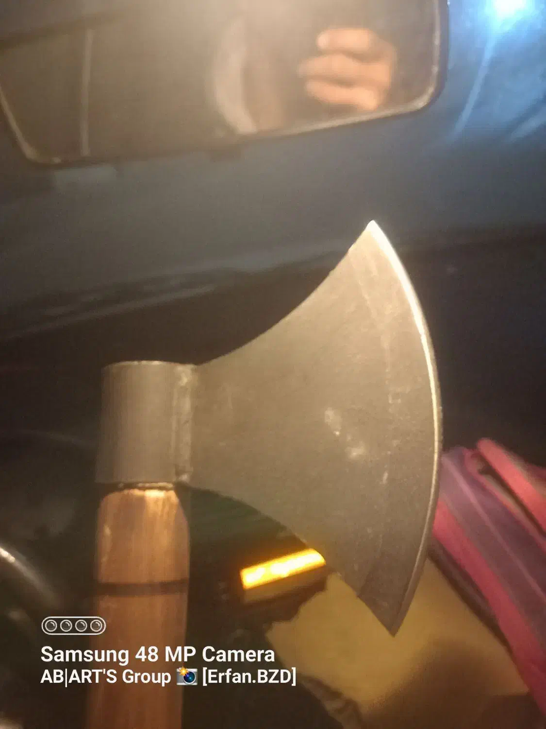 تبر فولادی/دسته چوب سرخ/۶۰سانتی|کوهنوردی و کمپینگ|شیروان (خراسان), |دیوار