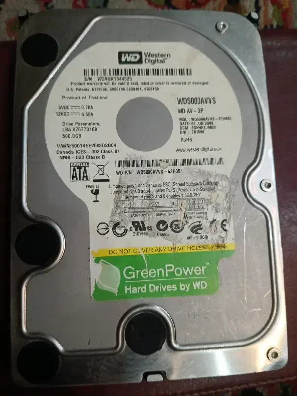 هارد اینترنال 500 gb|قطعات و لوازم جانبی رایانه|تهران, شاهین|دیوار