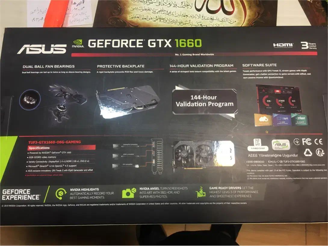 کارت گرافیک آکبند ایسوز ۶ گیگGtx 1660|قطعات و لوازم جانبی رایانه|اصفهان, ملک‌شهر|دیوار