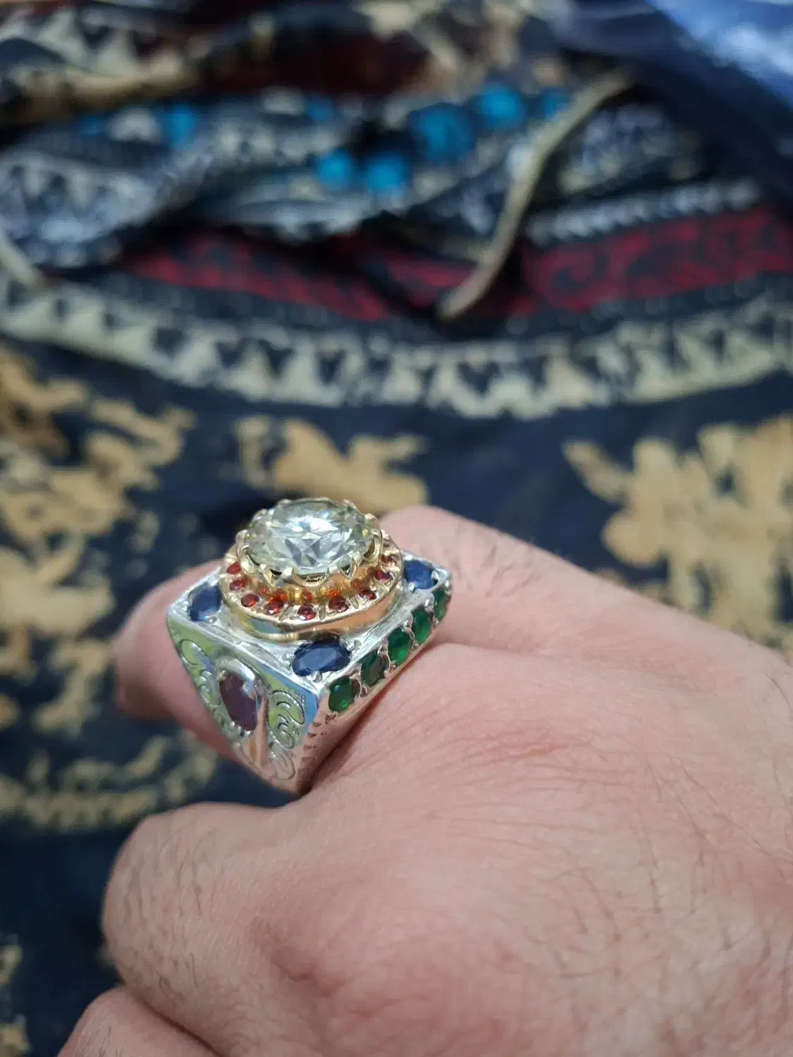 انگشتره فوق فوق کلکسیونی سنگینوزن|جواهرات|اردبیل, |دیوار