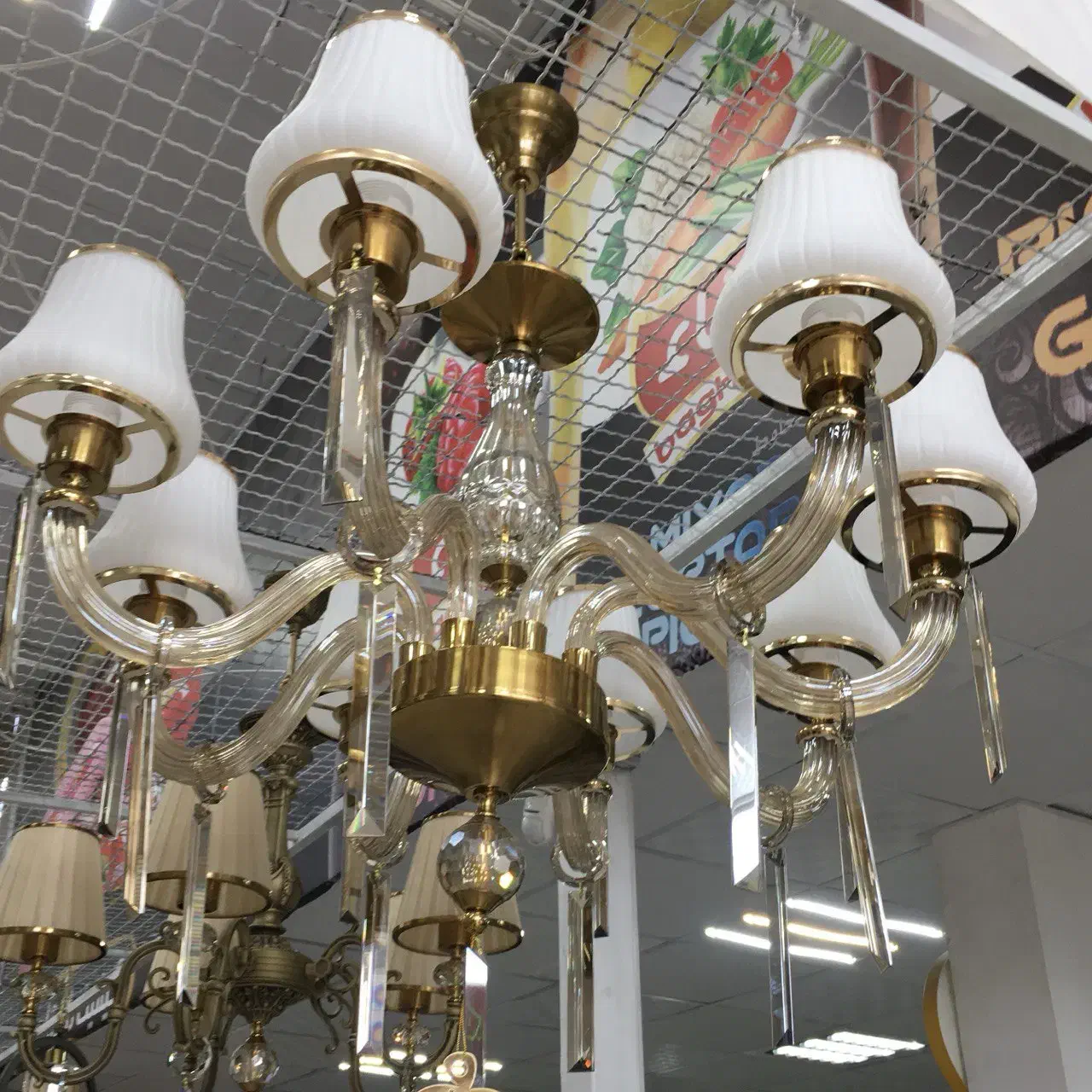 لوستر ۸ شاخه|لوستر و چراغ آویز|بیرجند, |دیوار