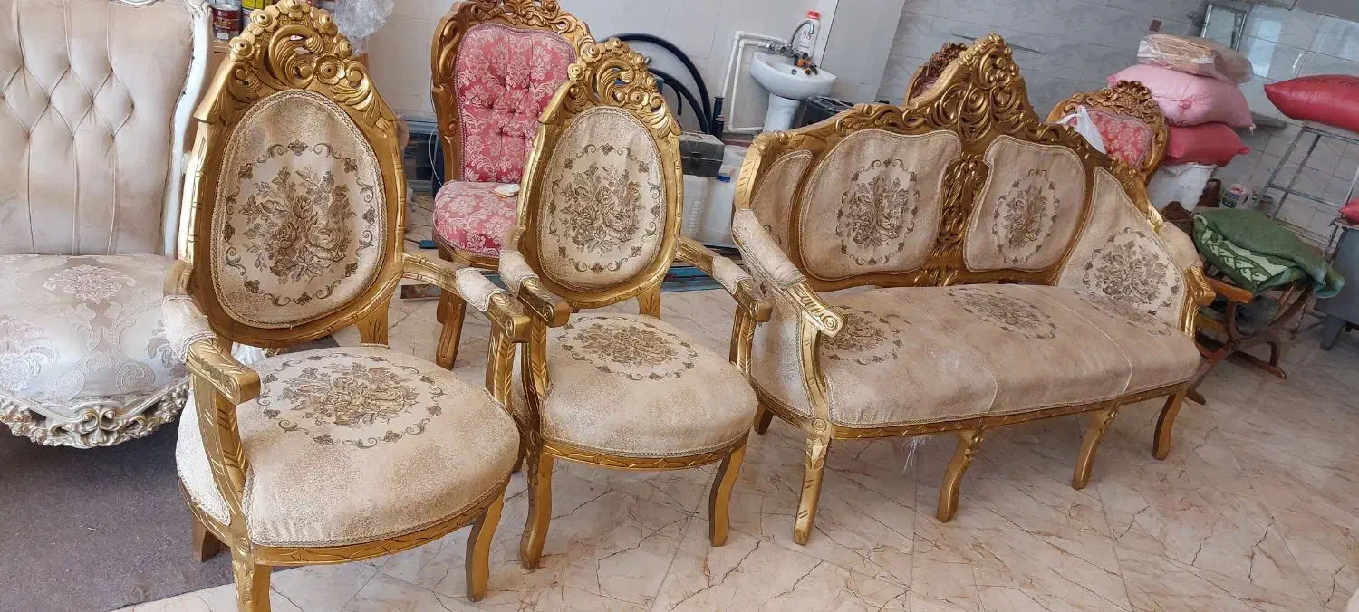 مبل فرهی چوبی|مبلمان خانگی و میز عسلی|مشگین شهر, |دیوار