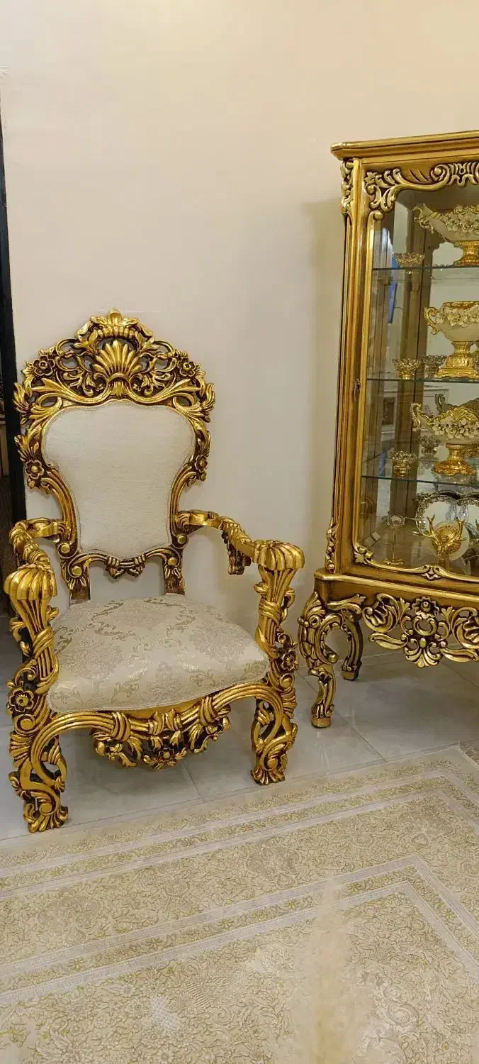 مبل سلطنتی کلاسیک مصری /اقساطی|مبلمان خانگی و میز عسلی|رباطکریم, رباطکریم|دیوار