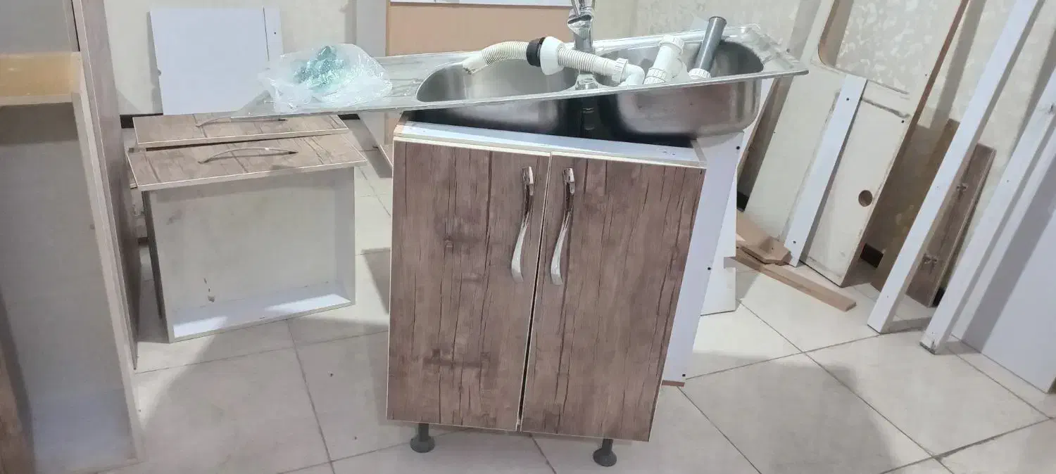 کابینت ام دی اف در حد نو|آب‌چکان و نظم‌دهنده ظروف|کرج, گلشهر|دیوار