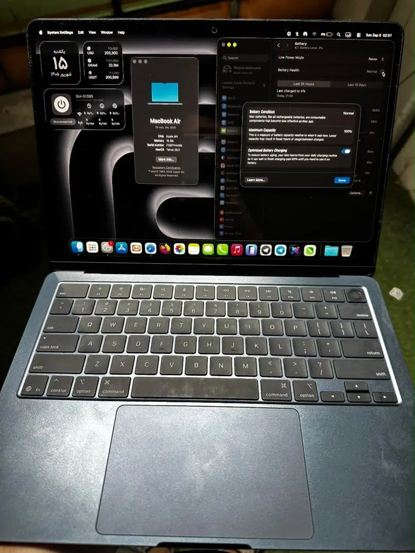 MacBook air m4|رایانه همراه|شیراز, غدیر جنوبی|دیوار