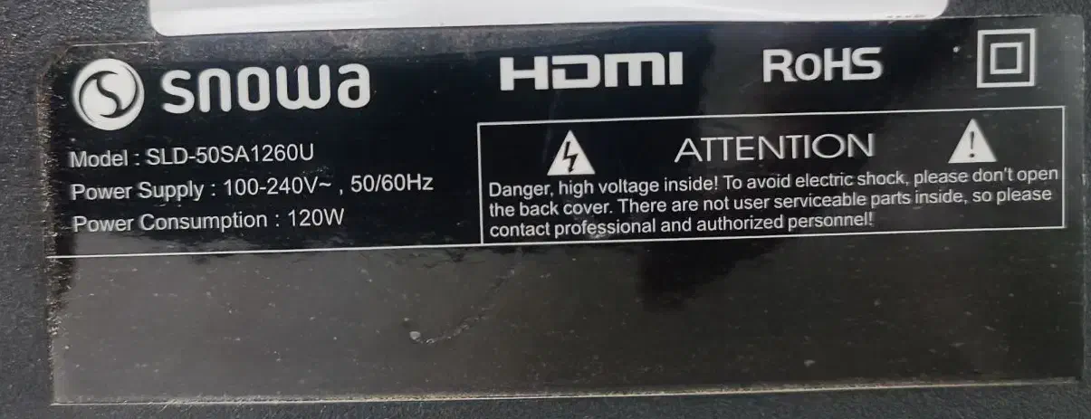 تلویزیون 50 اینچ اسنوا|تلویزیون و پروژکتور|شوش, |دیوار