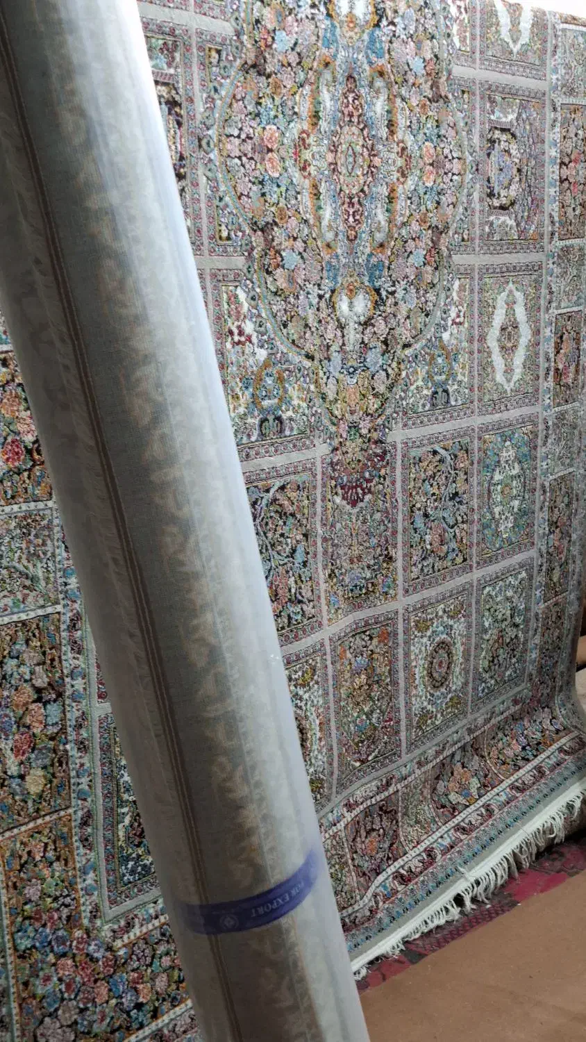 ۹متری جفت تمام نخ طرح خشت|فرش|گنبد کاووس, |دیوار