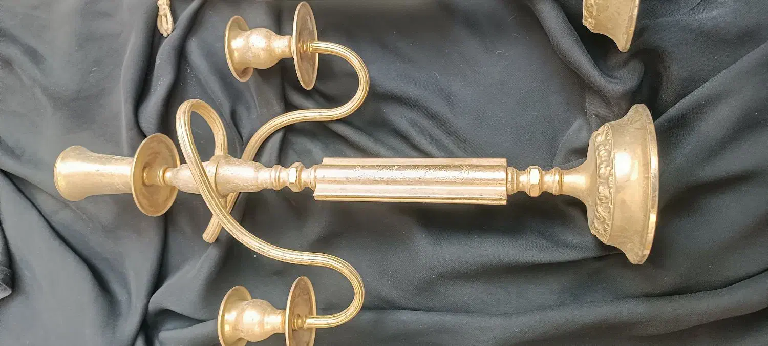 آینه شمعدان خیلی قدیمی|آینه|قم, الوندیه و گذر صادق|دیوار