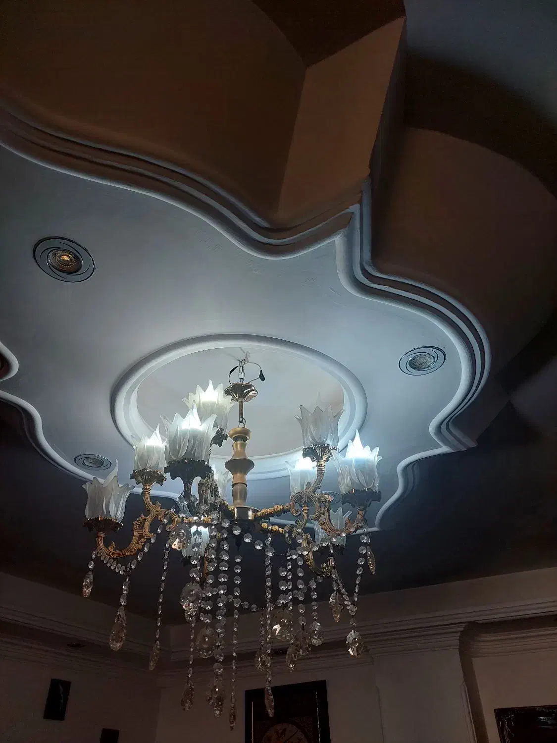 ۲عددلوستر|لوستر و چراغ آویز|سمنان, |دیوار