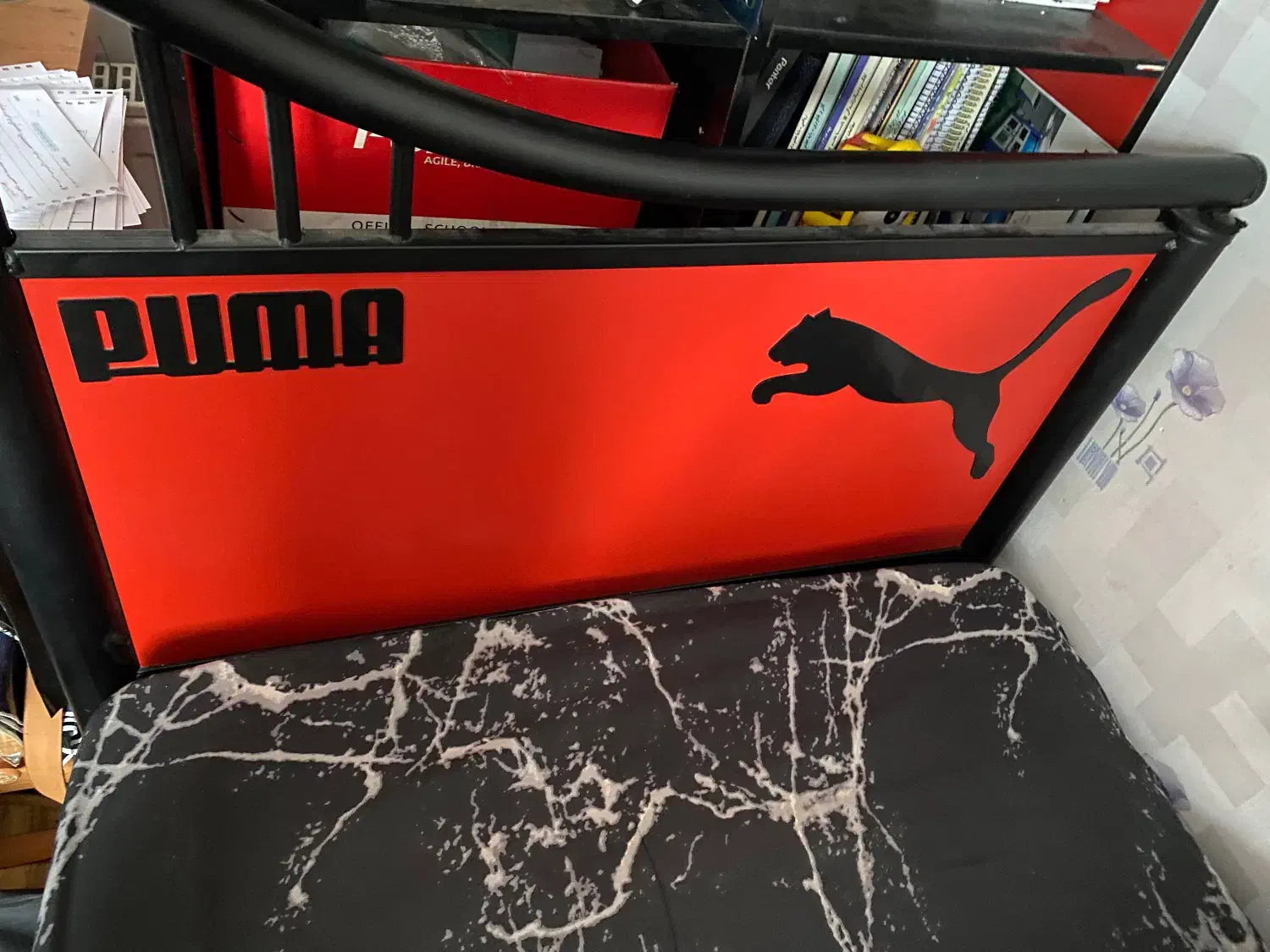 تخت یک نفره mdfو فلز|تخت و سرویس خواب|سمنان, |دیوار