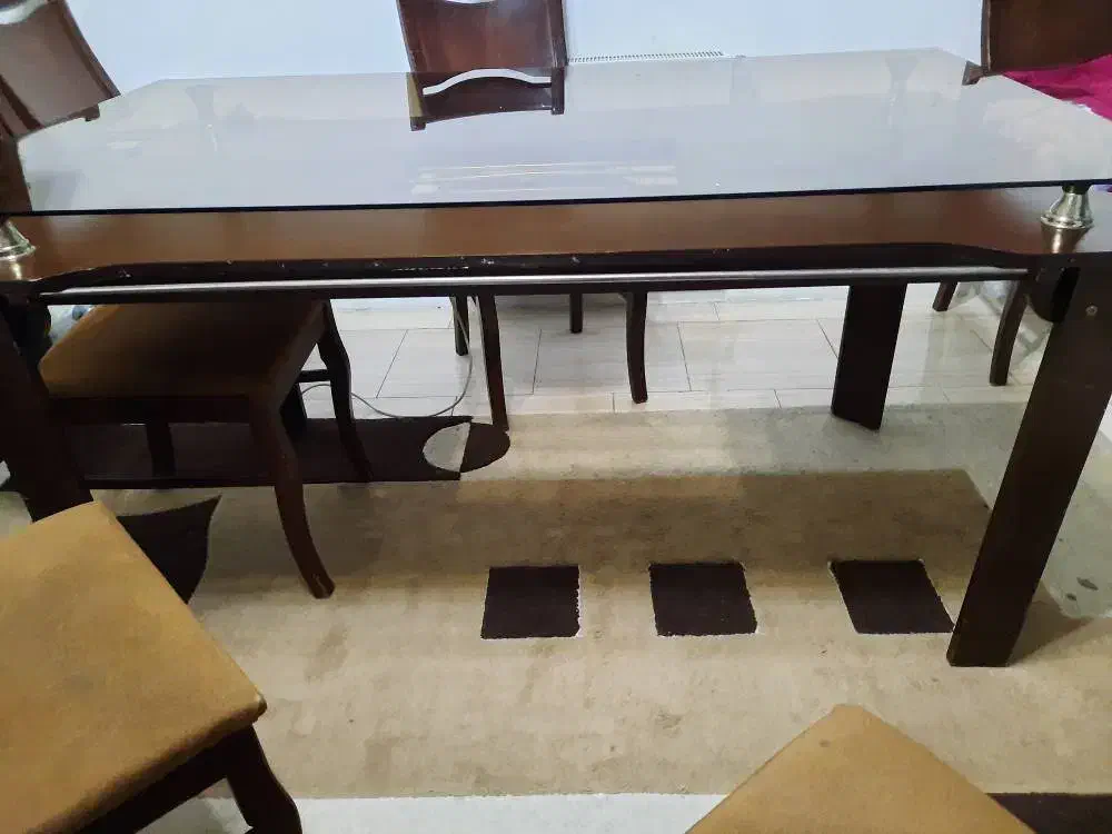 دوتا ناهارخوری ۶و۴|میز و صندلی غذاخوری|کلاردشت, |دیوار