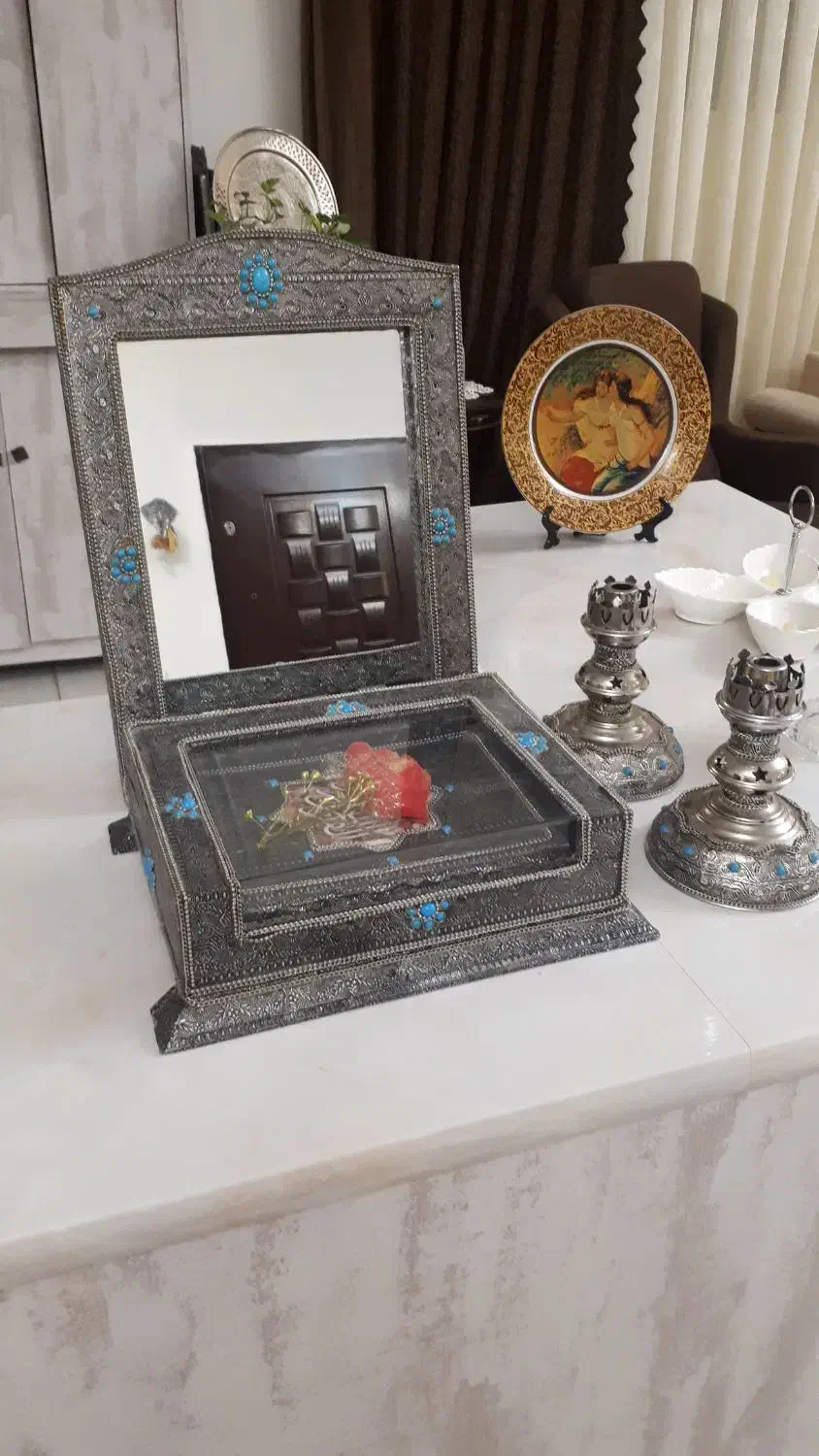 اینه و شمعدان|آینه|مشهد, جاهد شهر|دیوار