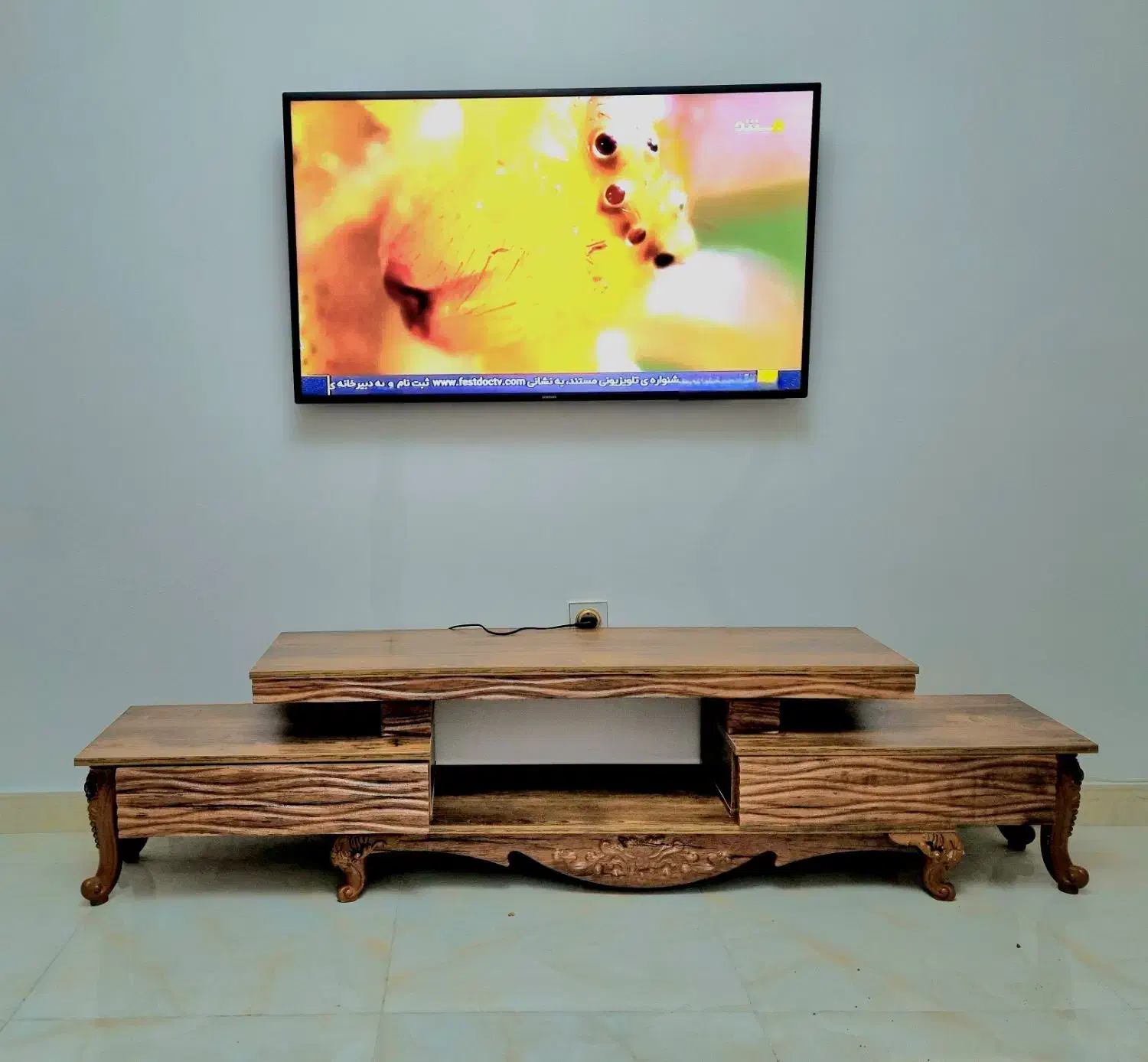 میز تلویزیون تمام MDF روسی|میز تلویزیون|رشت, نیکمرام|دیوار