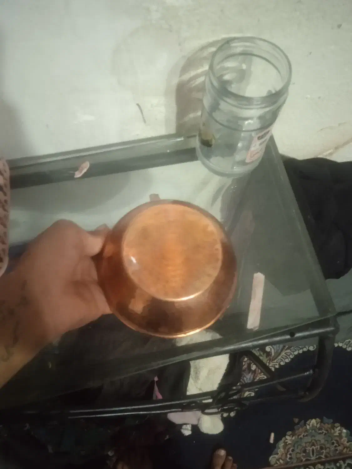 کاسه مسی عتیقه|کلکسیون اشیاء عتیقه|تربتحیدریه, حاجی یار|دیوار