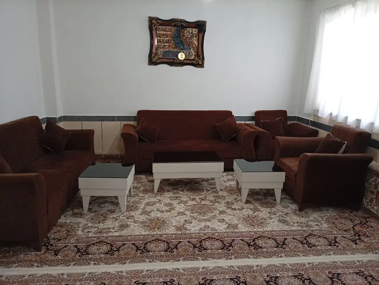 مبل 8نفره ترکیه همراه جلو مبلی|مبلمان خانگی و میز عسلی|سردشت, |دیوار