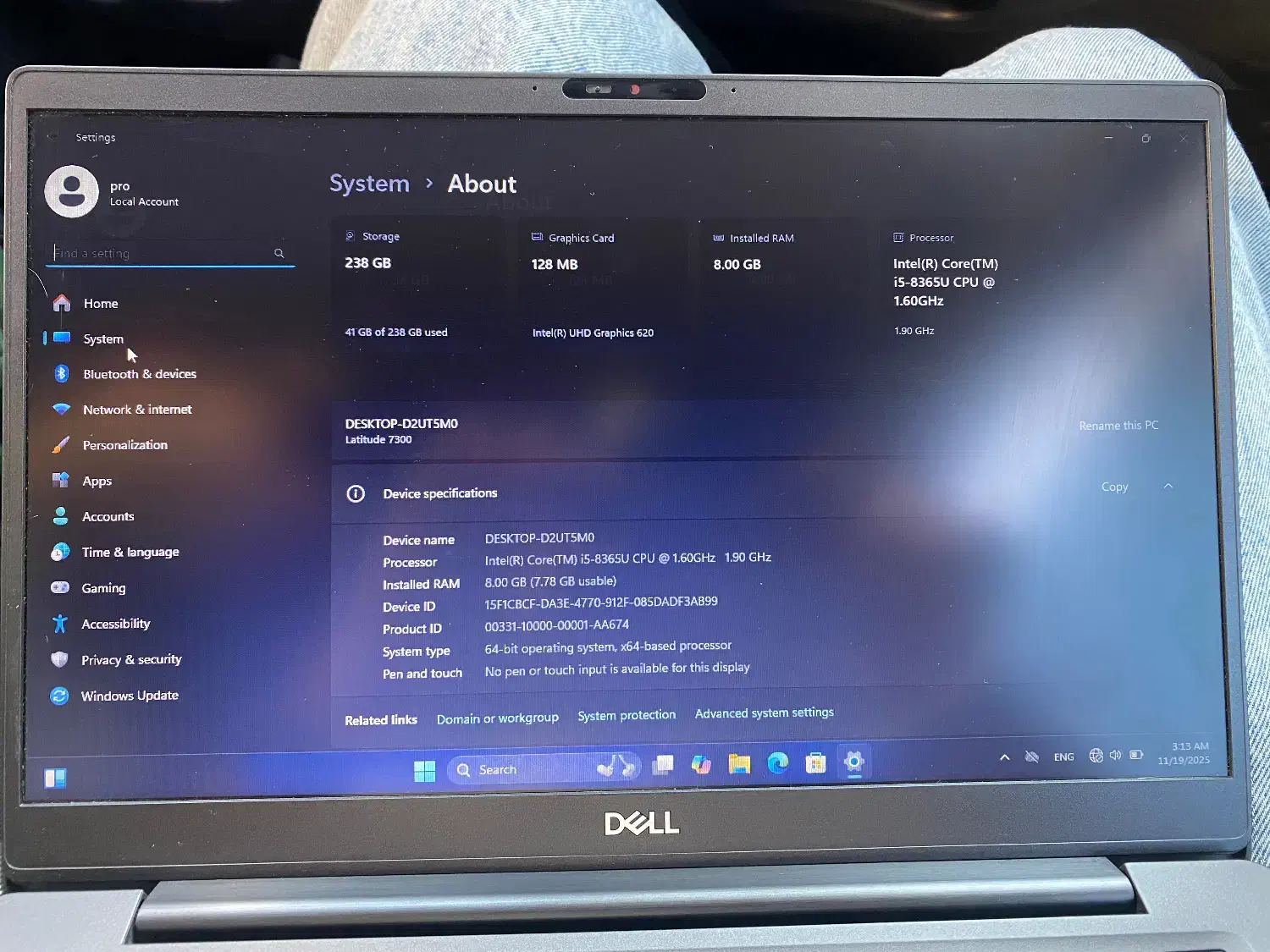 لپ تاپ  در حد DELL-Latitude 7300|رایانه همراه|محمدشهر, محمدشهر|دیوار