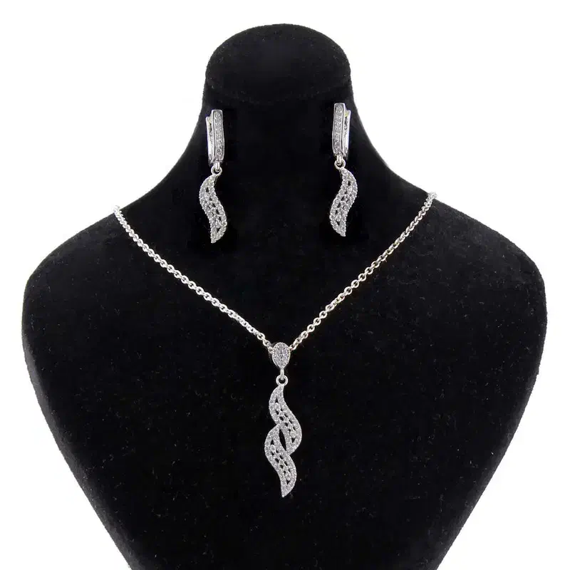 نیم ست نقره زنانه بازرگانی میلادی مدل مینیمال|جواهرات|شیراز, گلستان|دیوار