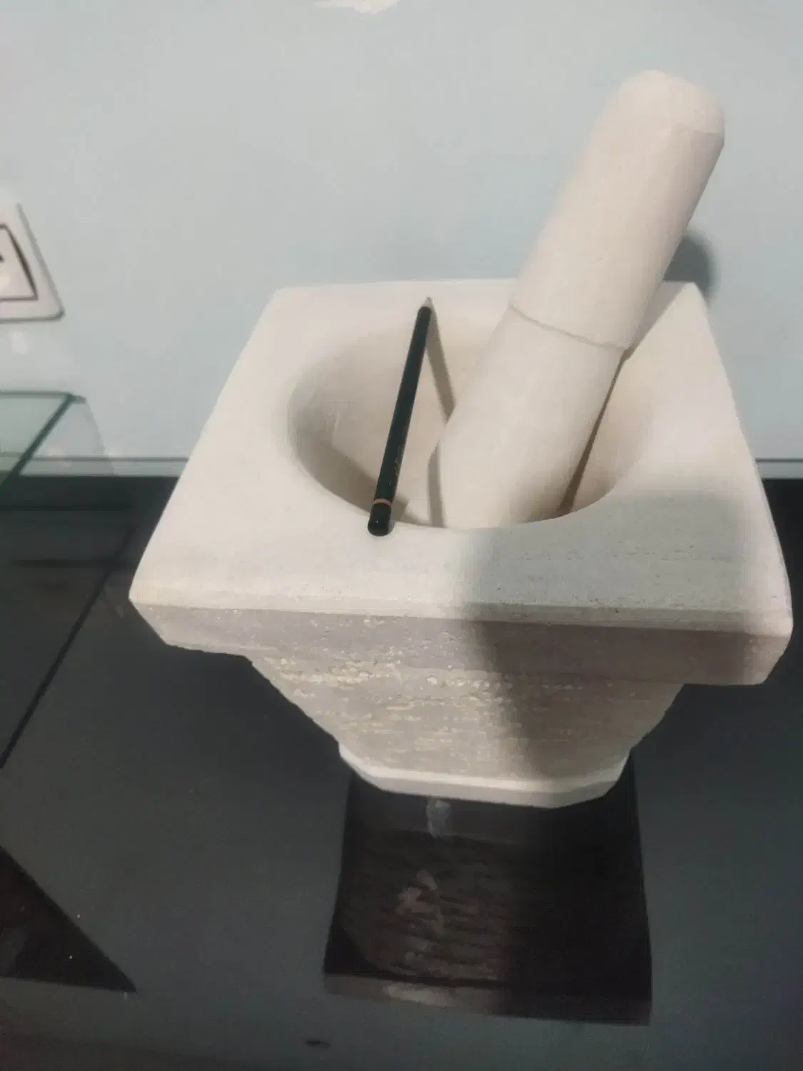 هاون جوغن آسک سنگی دست ساز|کلکسیون اشیاء عتیقه|شیراز, شهرک کوثر|دیوار