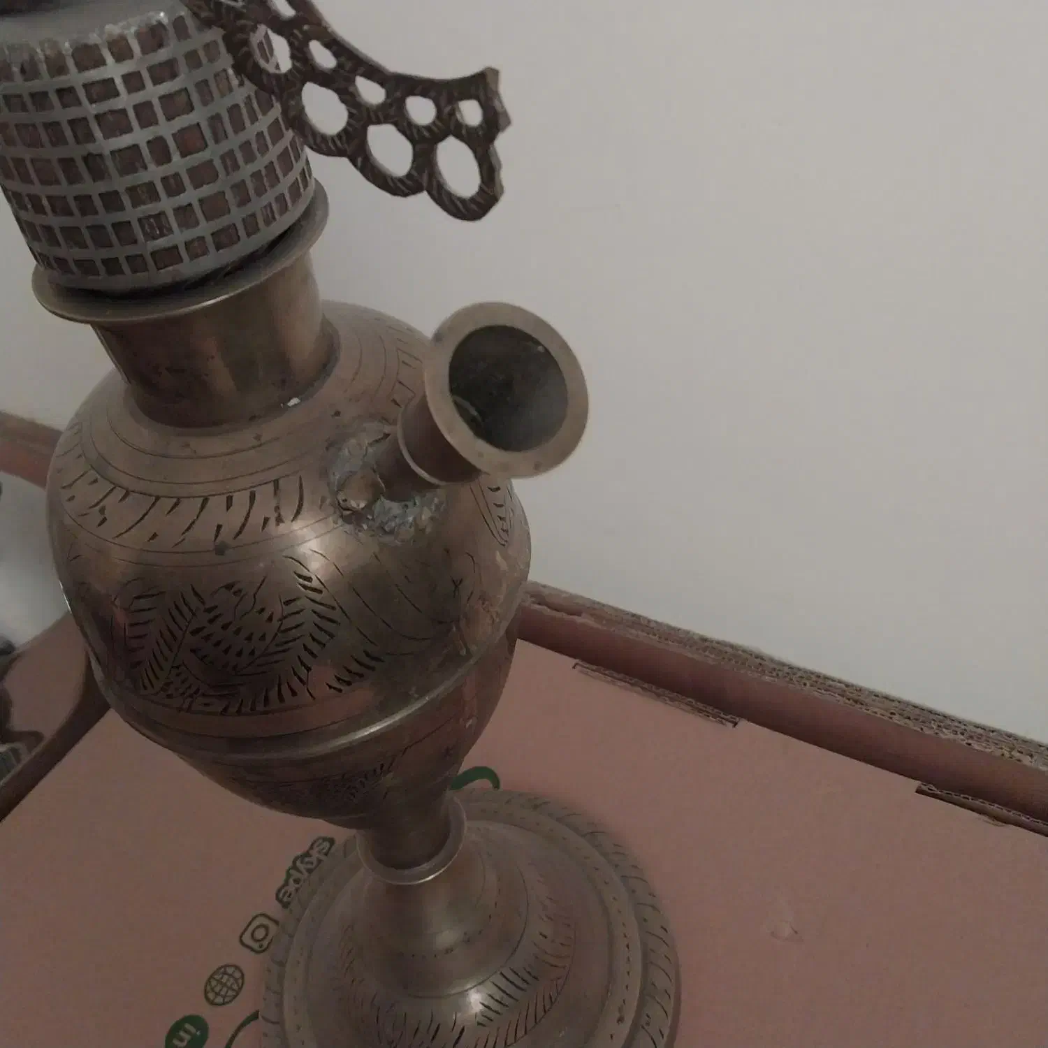 قلیون عربی عتیقه|کلکسیون اشیاء عتیقه|محمدیه-قزوین, |دیوار