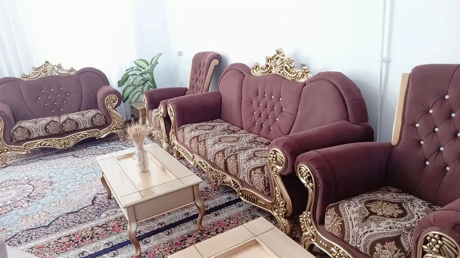 مبل ۷ نفره|مبلمان خانگی و میز عسلی|آباده, |دیوار