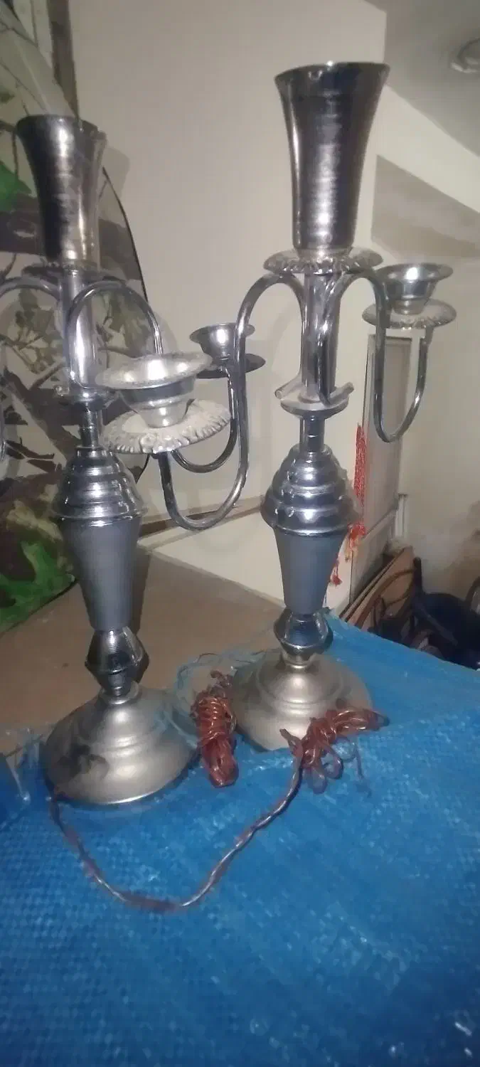 شمعدونی بدون آینه|صنایع دستی و سایر لوازم تزئینی|اصفهان, شهرک کاوه|دیوار