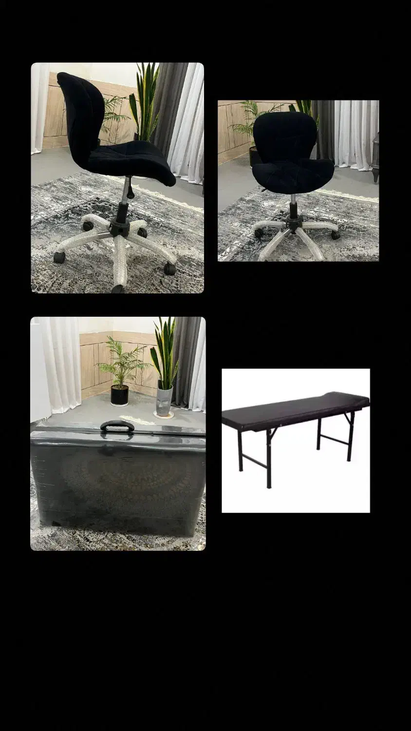 فروش صندلی و تخت چمدانی مخصوص آرایشگاه و ماساژ|آرایشگاه و سالن‌های زیبایی|آبدانان, |دیوار